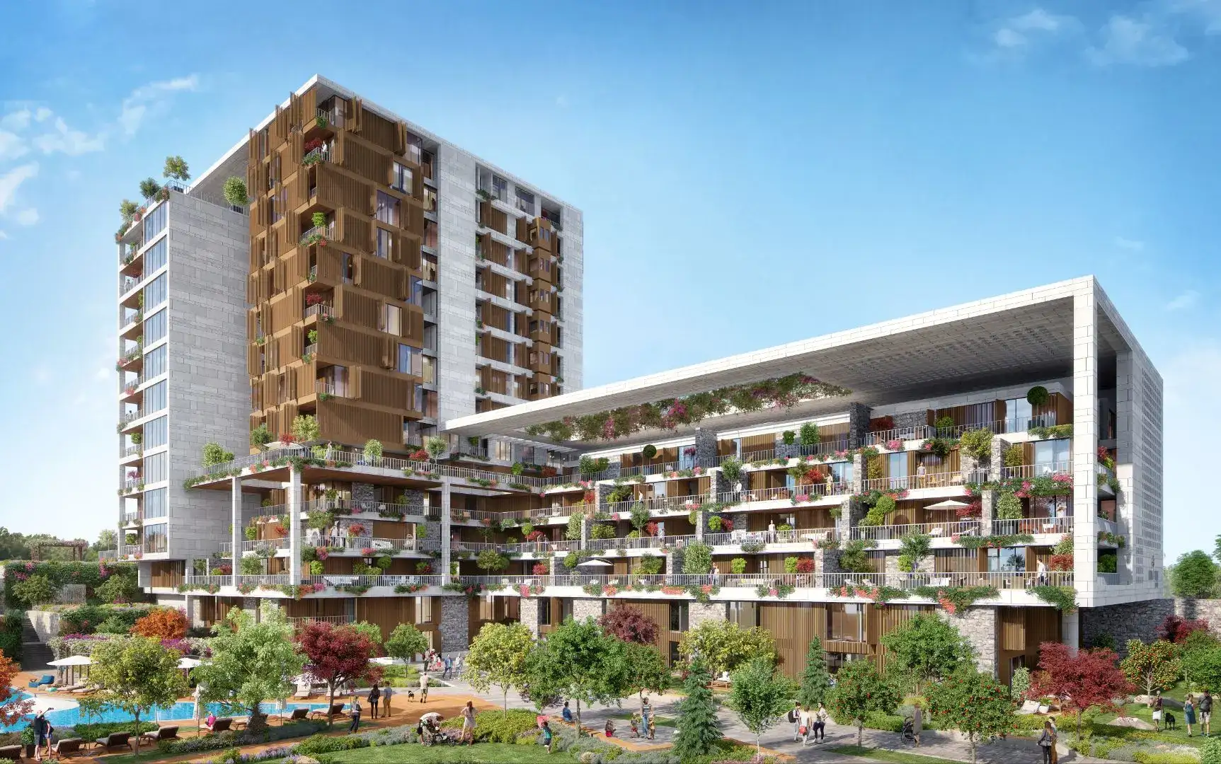 NEW LUXURY COMPLEX IN ISTANBUL BETWEEN UMRANIE AND CEKMEKOY
