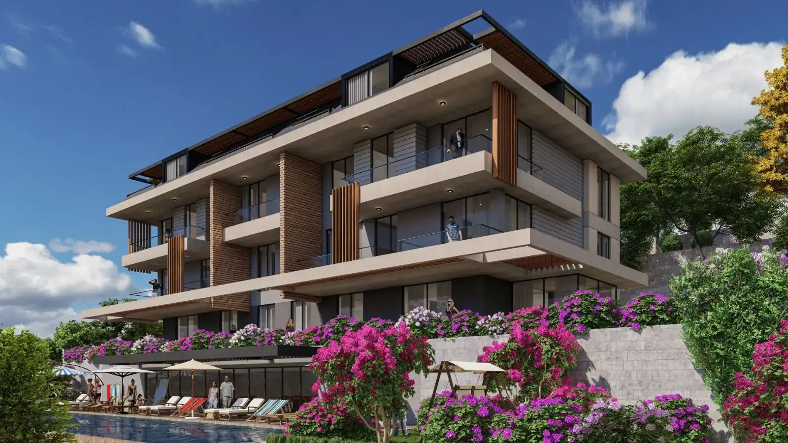 NEW CLUB RESIDENTIAL COMPLEX PROJECT WITH 11 APARTMENTS IN ALANYA
