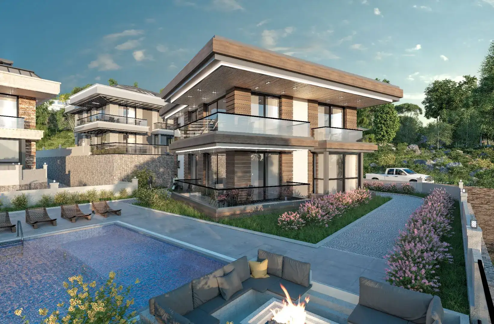 VILLA COMPLEX - SUITABLE FOR TURKISH CITIZENSHIP 500M FROM THE SEA