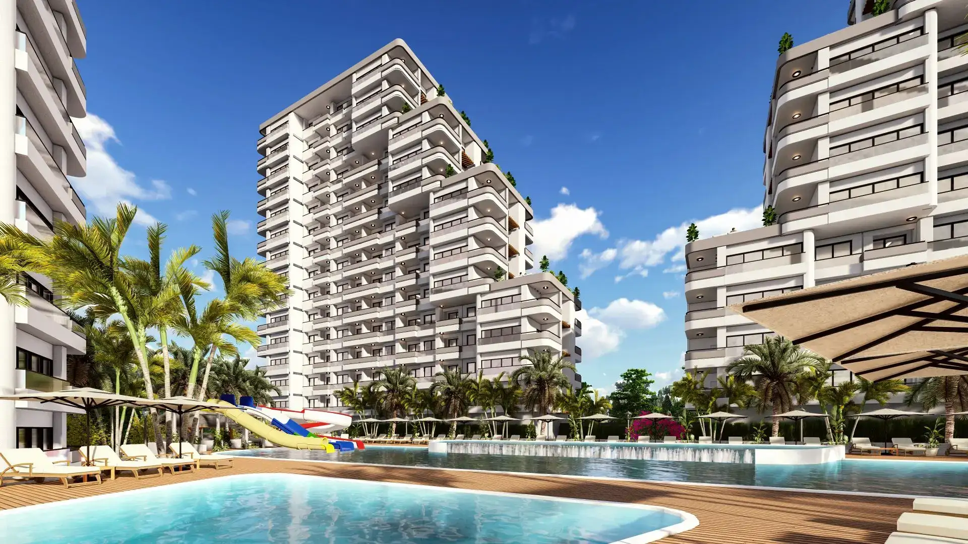 NEW RESIDENTIAL COMPLEX PROJECT LOCATED IN MERSIN 800M FROM THE SEA