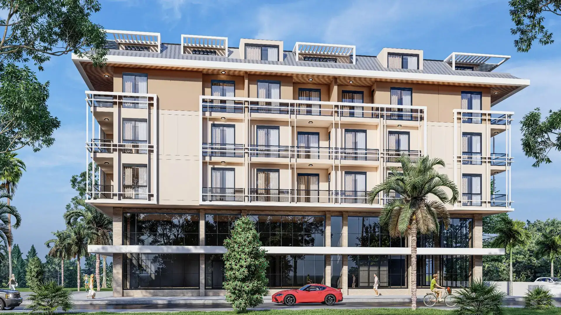 LUXURY CLASS PROJECT IN THE VERY CENTER OF ALANYA 650M FROM THE BEACH 