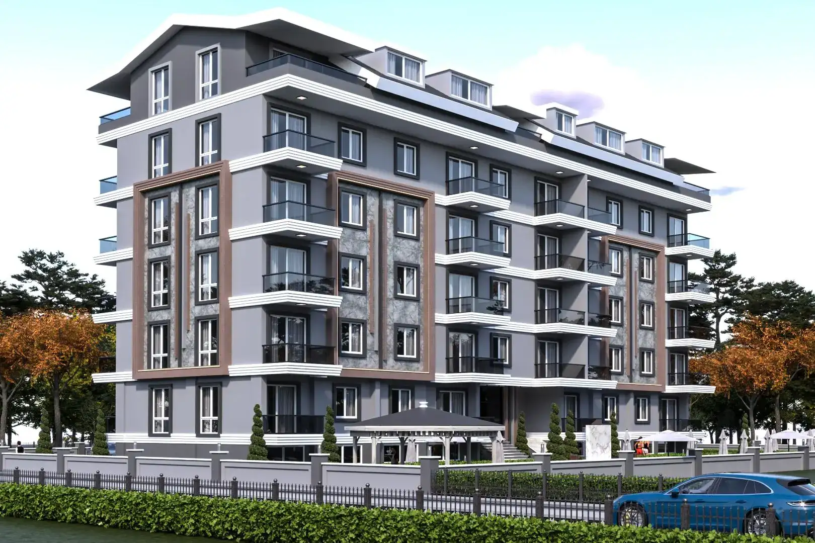 NEW PROJECT OF RESIDENTIAL COMPLEX IN GAZİPAŞA 800M FROM THE SEA