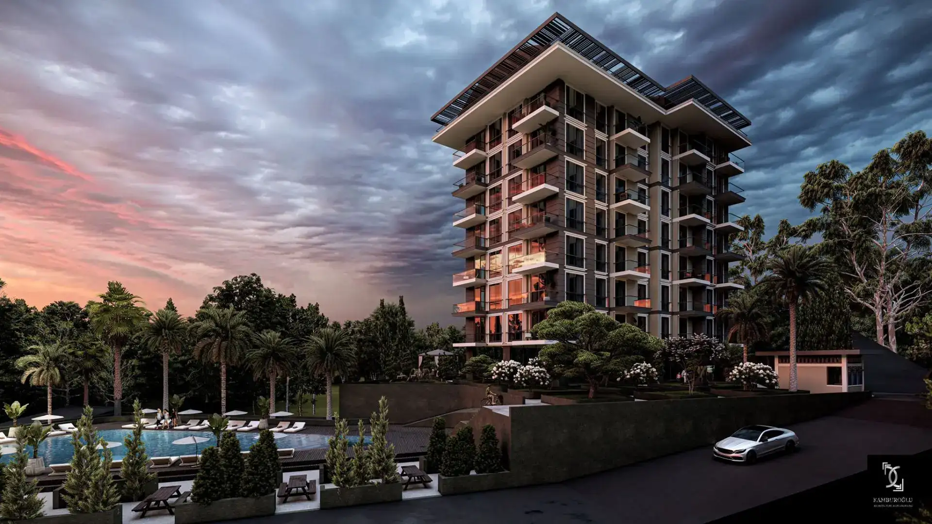 PROJECT OF A MODERN RESIDENTIAL COMPLEX IN ALANYA DEMIRTAS DISTRICT