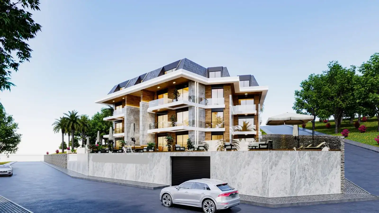 NEW LUXURY RESIDENTIAL COMPLEX WITH PANORAMIC VIEW OF ALANYA