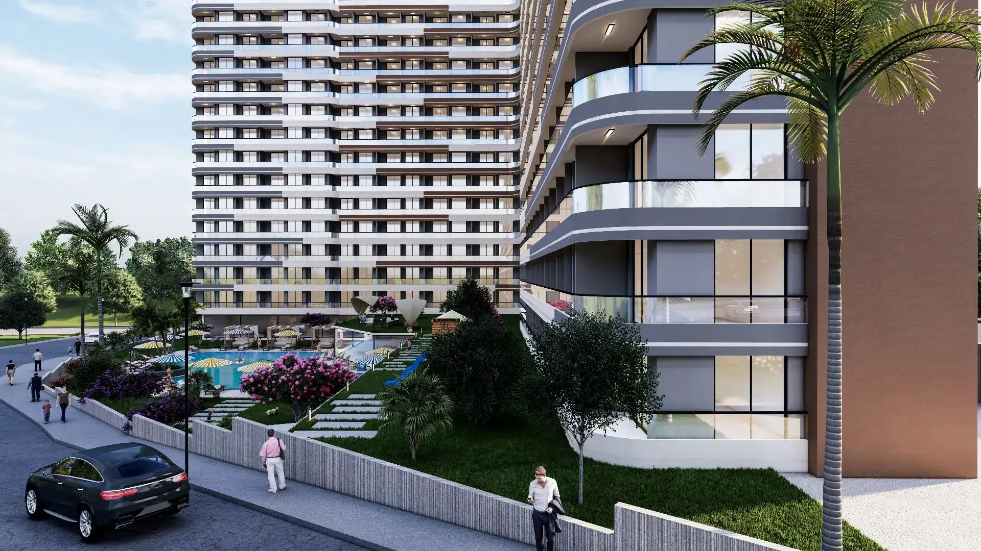 PROJECT OF A NEW RESIDENTIAL COMPLEX UNDER CONSTRUCTION IN MERSIN  