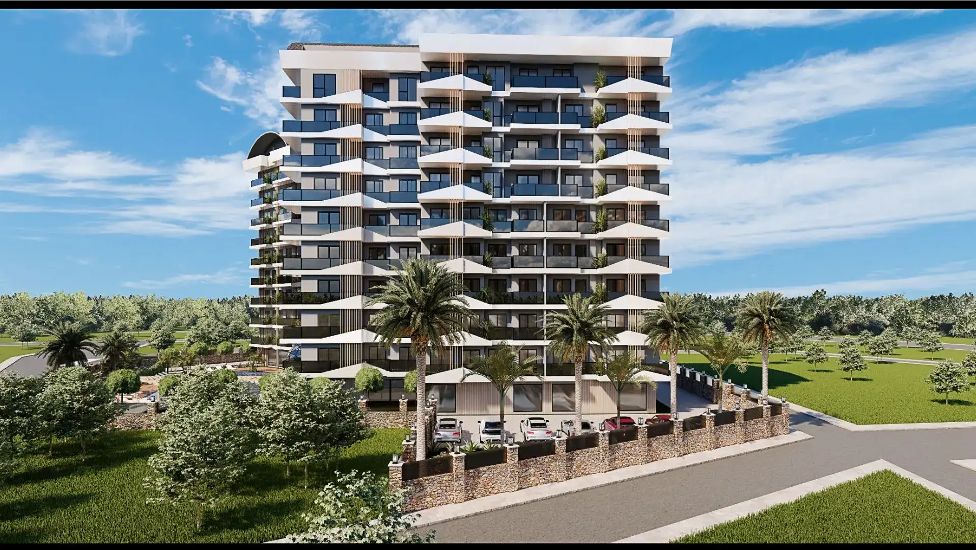 PRESTIGIOUS COMPLEX UNDER CONSTRUCTION IN THE VERY CENTER OF ALANYA