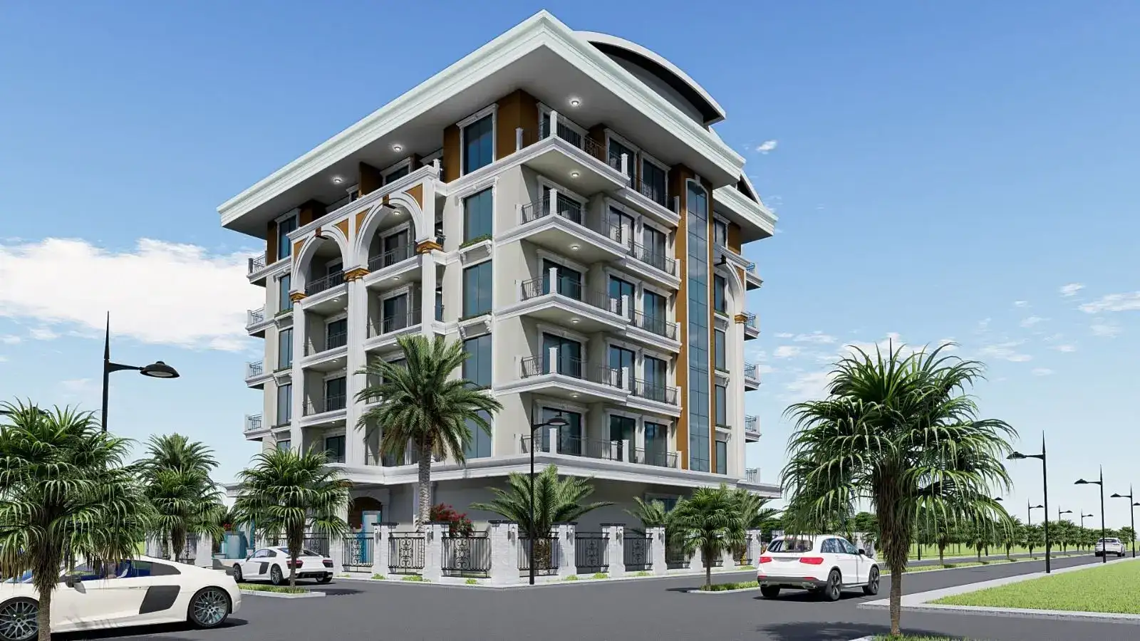 A PROJECT AT THE FINAL STAGE OF CONSTRUCTION FOR SALE IN MAHMUTLAR
