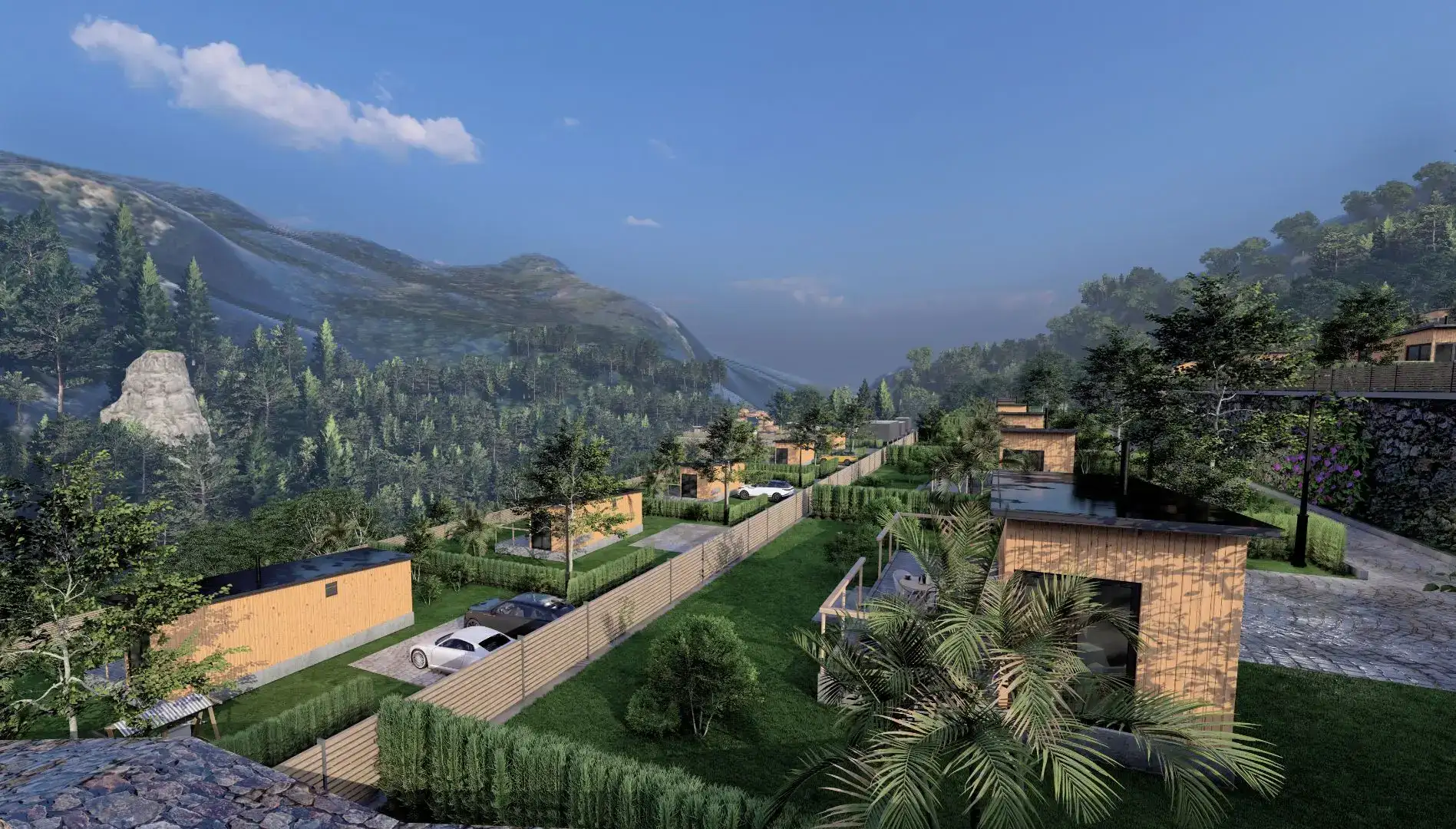 COMPLEX OF COUNTRY HOUSES SURROUNDED WITH INCREDIBLE VIEWS FOR SALE