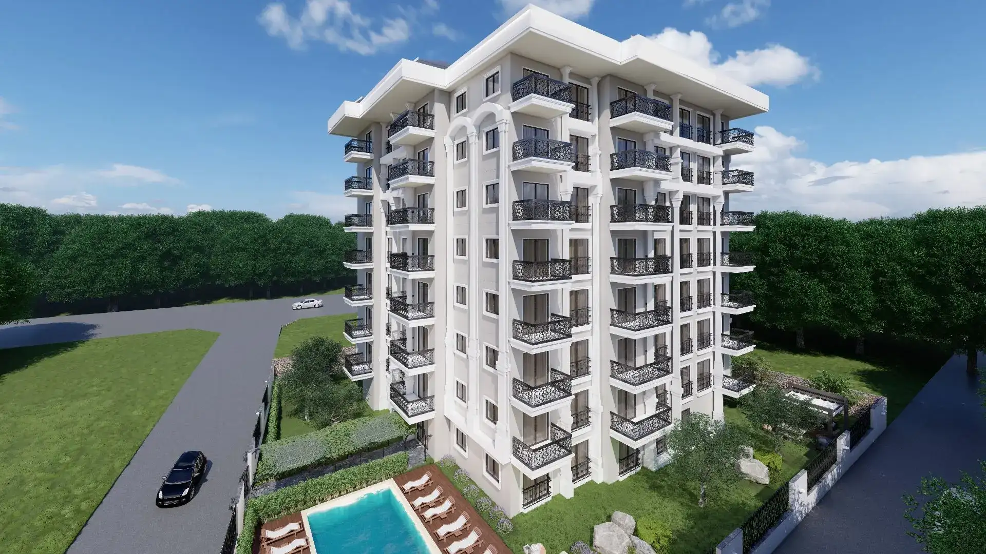NEW RESIDENTIAL PROJECT IN ALANYA DEMIRTAS DISTRICT ONLY 530M FROM SEA