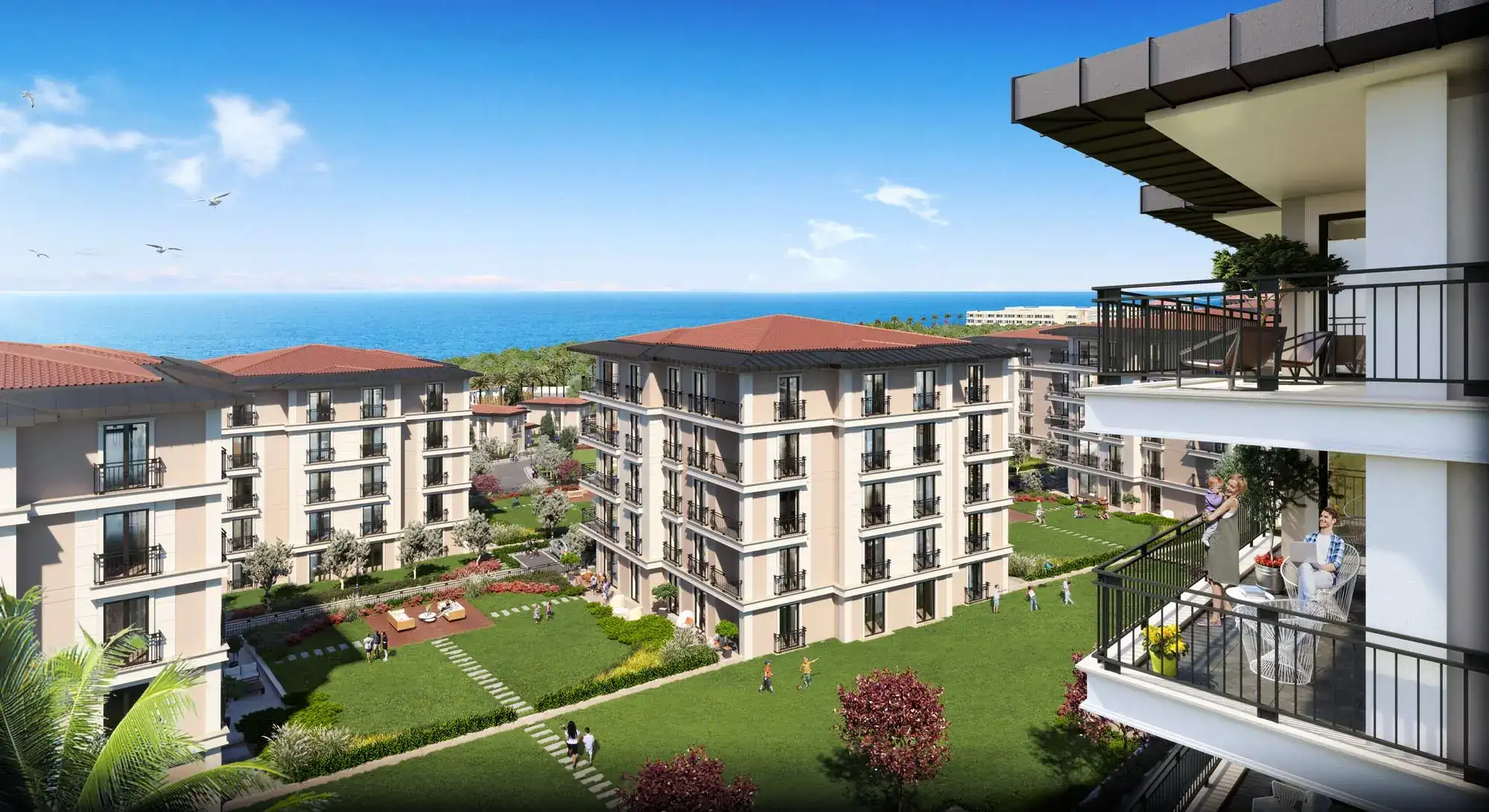 APARTMENTS FOR AALE IN ISTANBUL JUST 100M AWAY FROM THE SEA