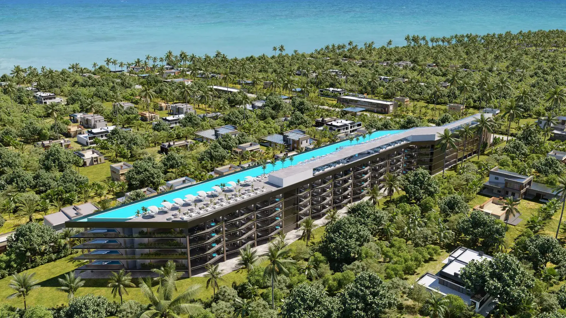 RESIDENTIAL COMPLEX WITH THE WORLD'S LARGEST ROOF POOL IN BALI