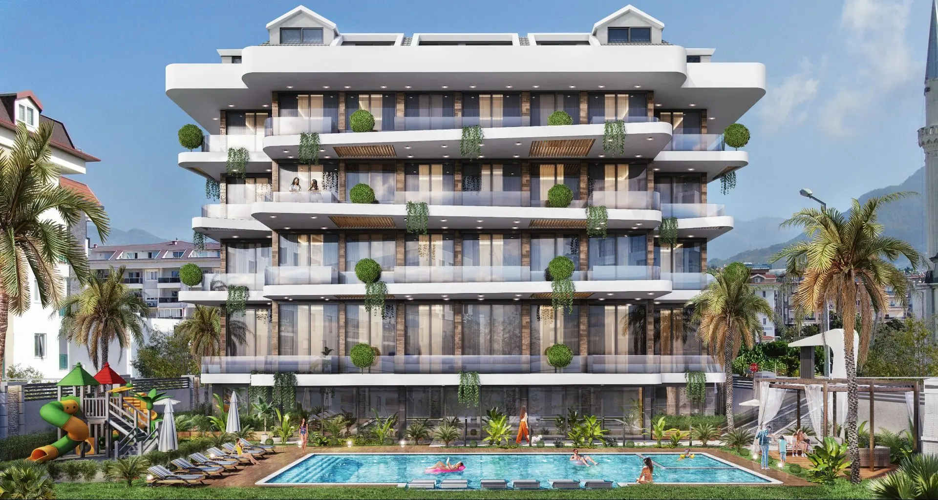 PROJECT UNDER COMPLETION IN ALANYA ONLY 250M FROM THE SEA IN KESTEL