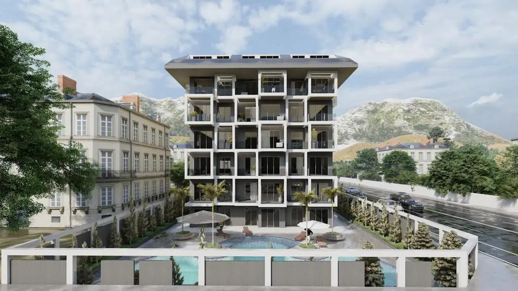 1+1 APARTMENT FOR SALE  200 METERS TO THE SEA İN KESTEL-ALANYA