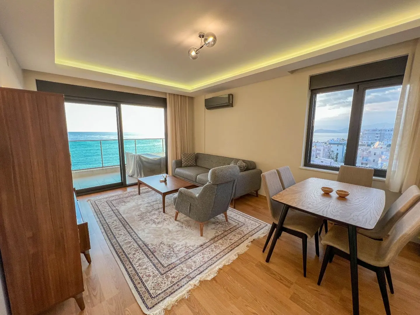 2+1 FURNISHED FLAT WITH VIEW FOR SALE IN ALANYA MAHMUTLAR