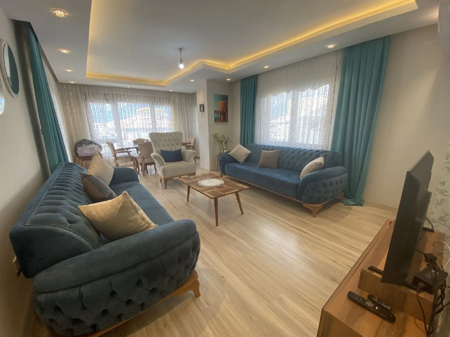 6+1 DUPLEX FURNISHED FLAT WITH CITY VIEW FOR SALE IN ALANYA OBAGÖL