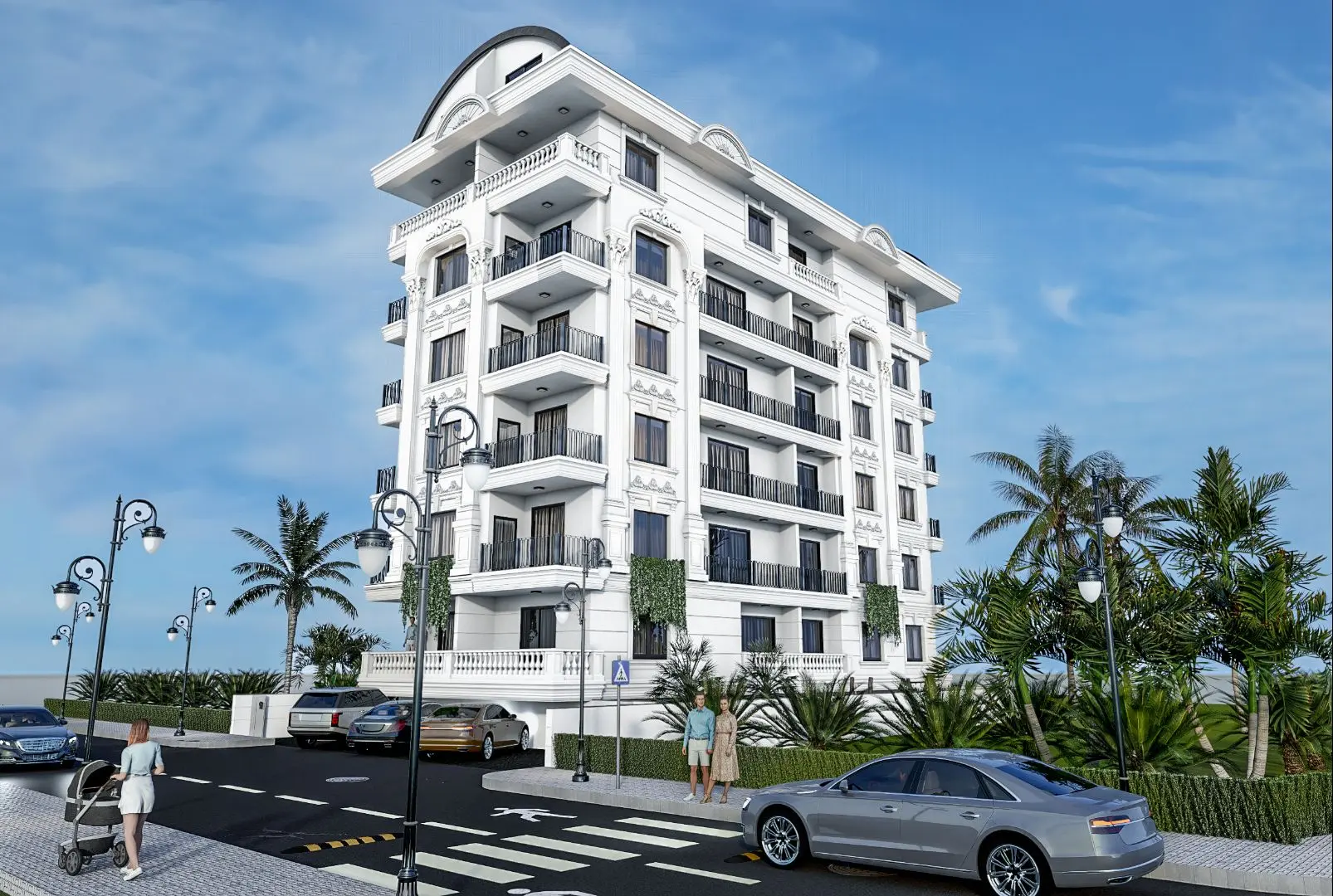RESIDENTIAL COMPLEX PROJECT NEAR THE CLEOPATRA BEACH ALANYA
