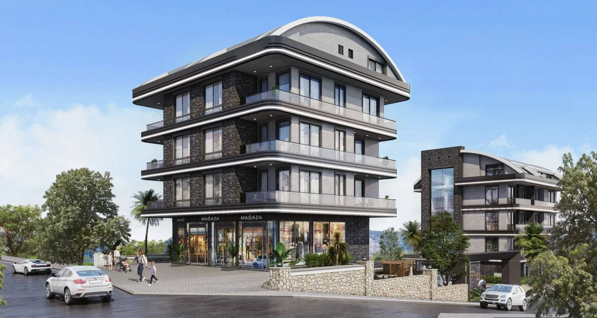 1+1 APARTMENT IN THIS PROJECT IN A POPULAR AREA OF ALANYA -OBA