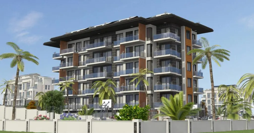 1+1 FLAT WITH AREA OF 60M2 JUST 100M FROM THE SEA IN KESTEL-ALANYA
