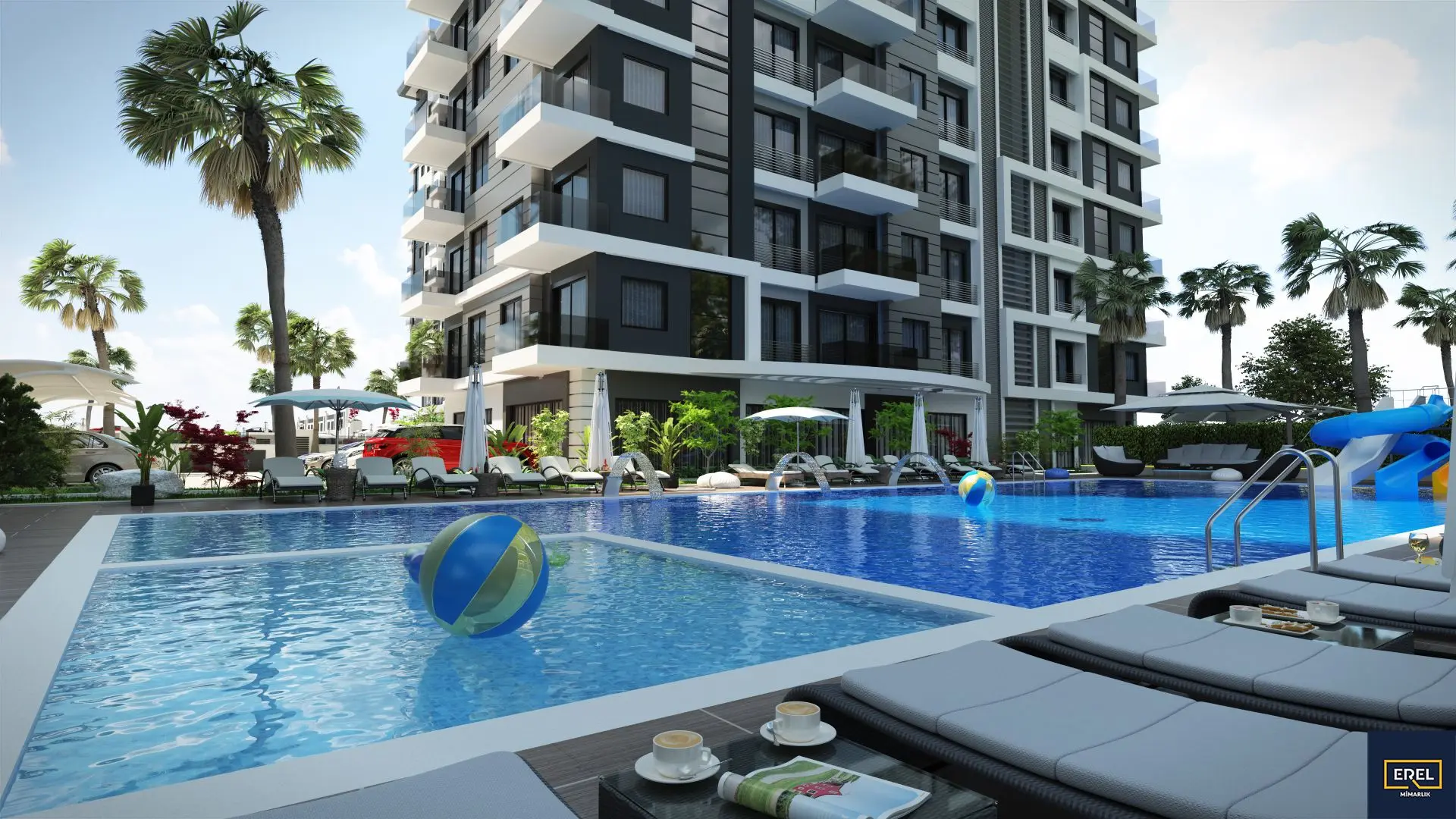 2+1 APARTMENTS IN A NEW COMPLEX IN MAHMUTLAR-ALANYA