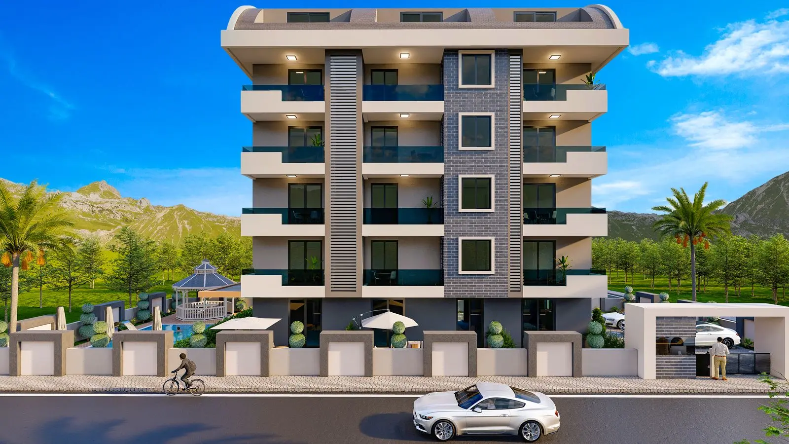 APARTMENTS IN A NEW PROJECT IN ALANYA POPULAR AREA OBA 