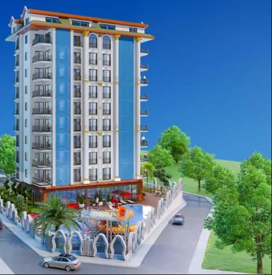 1+1 FLAT FOR SALE FROM THE PROJECT IN ALANYA CENTER