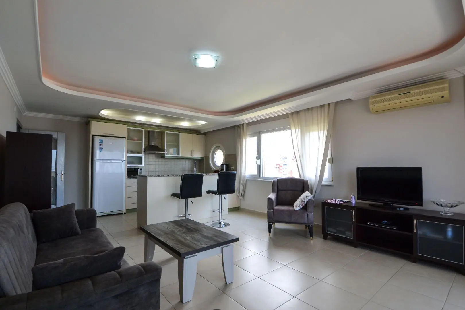 FURNISHED 2+1 APARTMENT WITH SEA VIEW IN CIKCILI - ALANYA