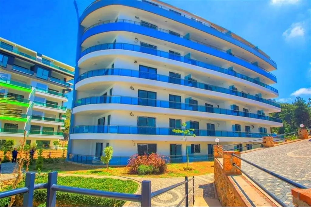 FULLY FURNISHED 2+1 FLAT WITH SEA VIEW FOR SALE IN KARGICAK ALANYA